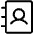 Address Book Light Icon from Phosphor Light Set