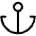 Anchor Simple Light Icon from Phosphor Light Set