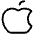 Apple Logo Light Icon from Phosphor Light Set | Free Download as SVG Vector and Transparent PNG | Streamline icons