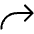 Arrow Bend Up Right Light Icon from Phosphor Light Set