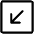 Arrow Square Down Left Light Icon from Phosphor Light Set