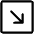 Arrow Square Down Right Light Icon from Phosphor Light Set