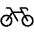 Bicycle Light Icon from Phosphor Light Set
