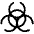 Biohazard Light Icon from Phosphor Light Set