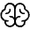 Brain Light Icon from Phosphor Light Set