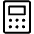 Calculator Light Icon from Phosphor Light Set