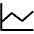 Chart Line Light Icon from Phosphor Light Set | Free Download as SVG Vector and Transparent PNG | Streamline icons