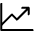 Chart Line Up Light Icon from Phosphor Light Set