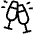 Cheers Light Icon from Phosphor Light Set