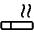 Cigarette Light Icon from Phosphor Light Set