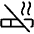 Cigarette Slash Light Icon from Phosphor Light Set