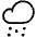 Cloud Snow Light Icon from Phosphor Light Set