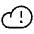 Cloud Warning Light Icon from Phosphor Light Set