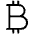 Currency Btc Light Icon from Phosphor Light Set