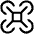 Drone Light Icon from Phosphor Light Set
