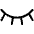 Eye Closed Light Icon from Phosphor Light Set