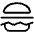 Hamburger Light Icon from Phosphor Light Set