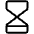 Hourglass Low Light Icon from Phosphor Light Set