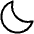 Moon Light Icon from Phosphor Light Set