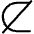 Not Subset Of Light Icon from Phosphor Light Set