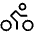 Person Simple Bike Light Icon from Phosphor Light Set