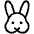 Rabbit Light Icon from Phosphor Light Set