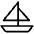 Sailboat Light Icon from Phosphor Light Set