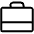 Suitcase Simple Light Icon from Phosphor Light Set