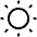 Sun Dim Light Icon from Phosphor Light Set