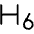 Text H Six Light Icon from Phosphor Light Set