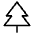 Tree Evergreen Light Icon from Phosphor Light Set | Free Download as SVG Vector and Transparent PNG | Streamline icons