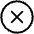 X Circle Light Icon from Phosphor Light Set