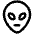 Download free Alien PNG, SVG vector icon from Phosphor Regular set.