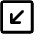 Arrow Square Down Left Icon from Phosphor Regular Set | Free Download as SVG Vector and Transparent PNG | Streamline icons