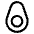 Avocado Icon from Phosphor Regular Set | Free Download as SVG Vector and Transparent PNG | Streamline icons