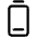 Battery Vertical Low Icon from Phosphor Regular Set | Free Download as SVG Vector and Transparent PNG | Streamline icons