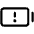 Battery Warning Icon from Phosphor Regular Set