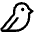 Download free Bird PNG, SVG vector icon from Phosphor Regular set.