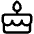 Cake Icon from Phosphor Regular Set