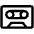 Cassette Tape Icon from Phosphor Regular Set