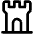 Castle Turret Icon from Phosphor Regular Set