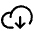 Cloud Arrow Down Icon from Phosphor Regular Set