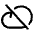 Cloud Slash Icon from Phosphor Regular Set