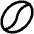 Coffee Bean Icon from Phosphor Regular Set
