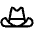 Cowboy Hat Icon from Phosphor Regular Set