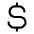 Currency Dollar Simple Icon from Phosphor Regular Set