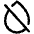 Drop Slash Icon from Phosphor Regular Set