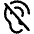 Ear Slash Icon from Phosphor Regular Set