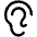 Ear Icon from Phosphor Regular Set