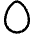 Download free Egg PNG, SVG vector icon from Phosphor Regular set.